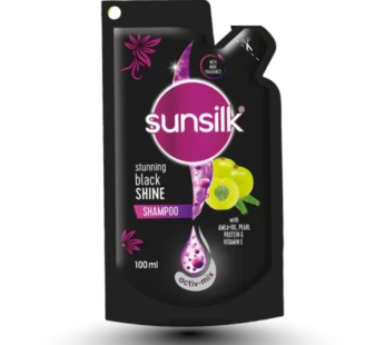 Sunsilk Stunning Black Shine Shampoo Refill pouch