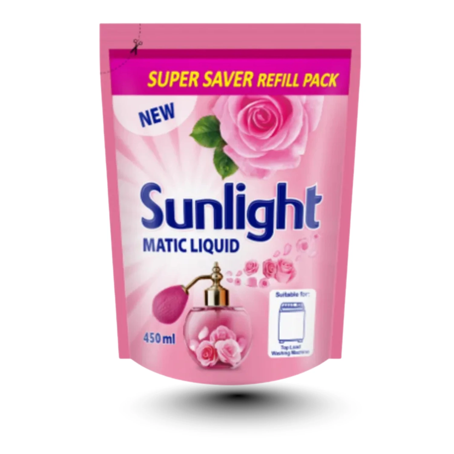 Sunlight Matic Detergent Liquid Refill Pack 450ml